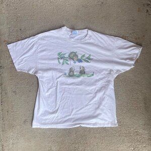 vintage 90’s opossum animal tee on hanes beefy single stitch in excellent condit